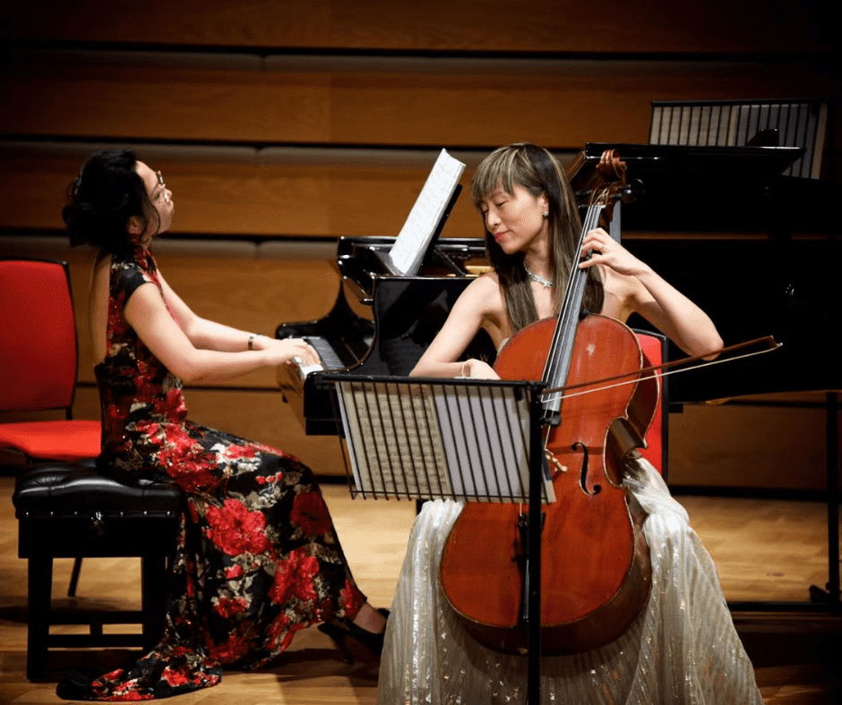 Jiaxin Lloyd Webber and her pianist partner Di Xiao