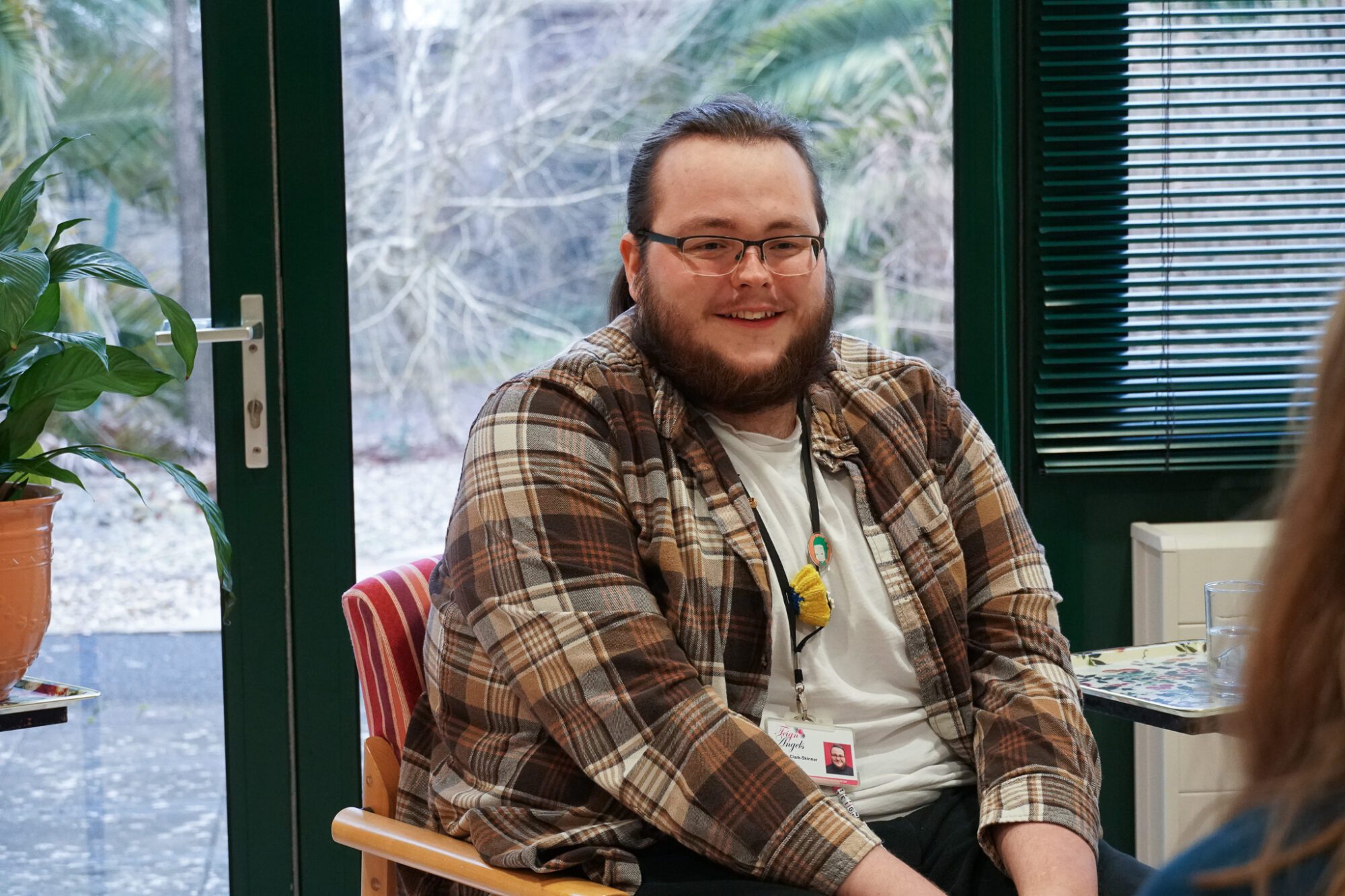 Joseph Clark-Skinner, who is taking part in Rowcroft's End-of-Life Care Ambassador Programme.