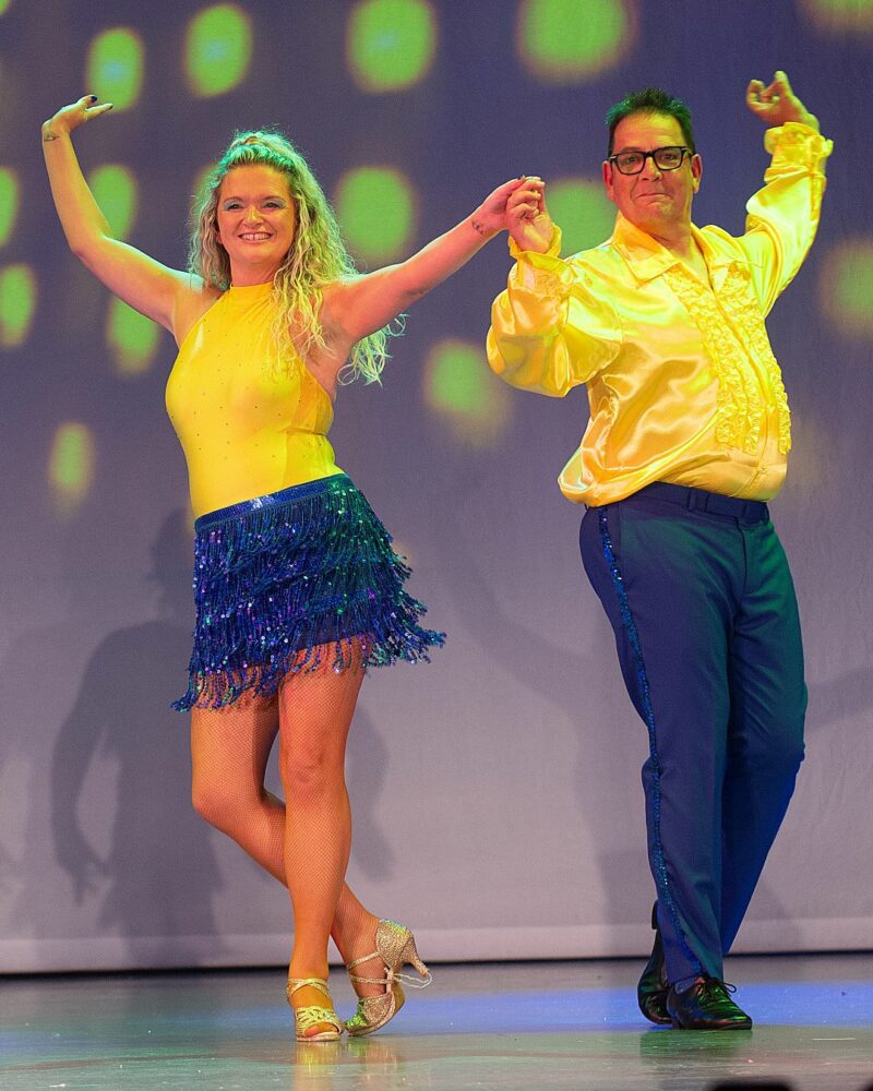 Leanne Moorhouse & Michael Westcott dancing in Strictly Rowcroft