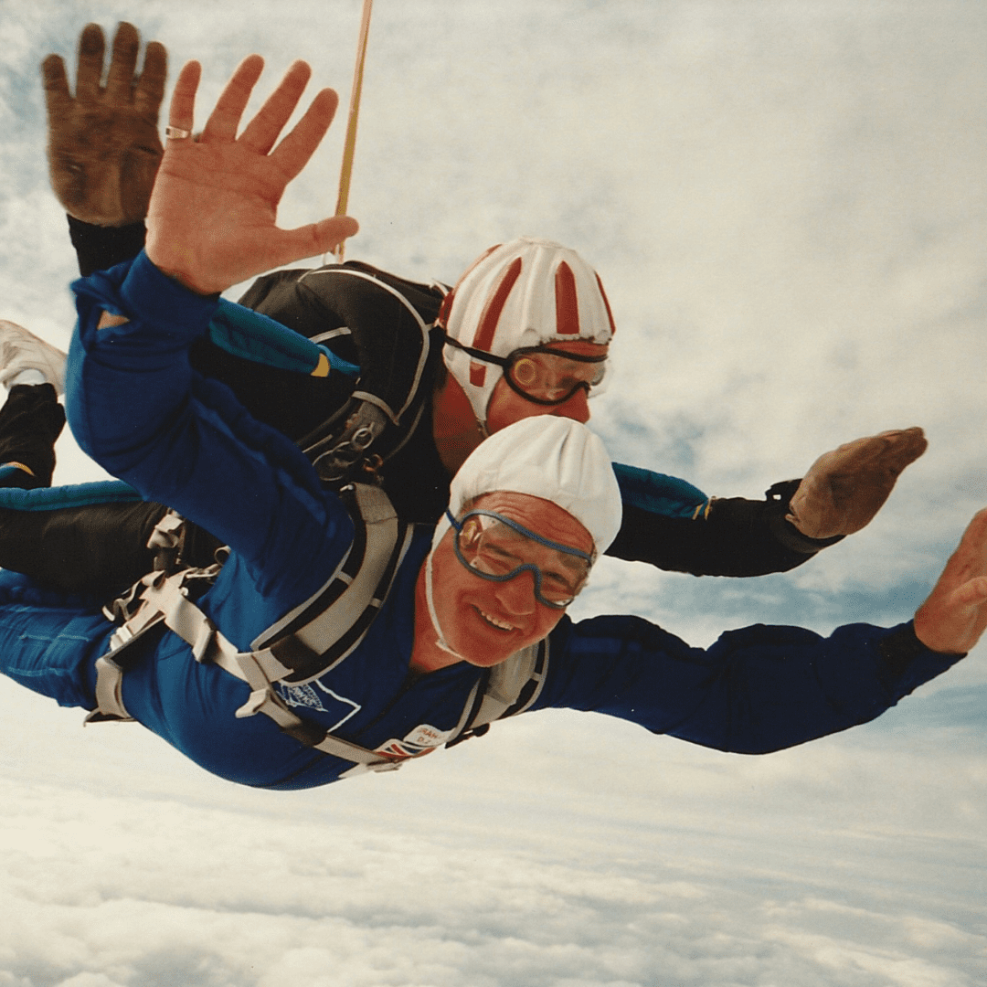 Martin doing his skydive