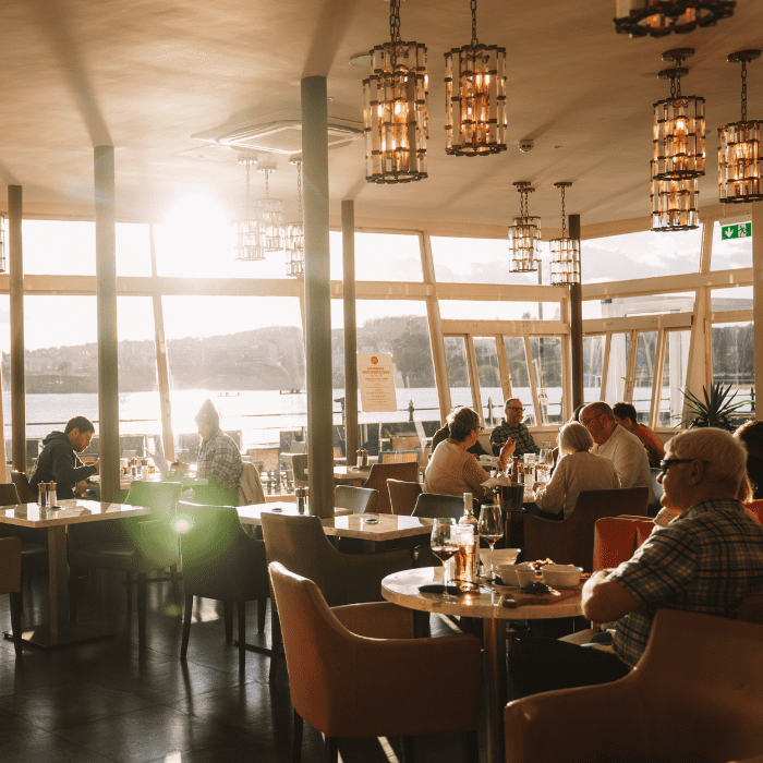 Pier Point Restaurant on a sunny day