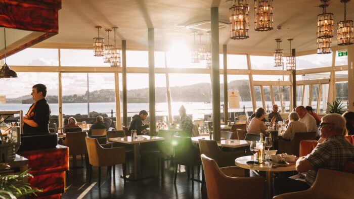 A bustling restaurant
