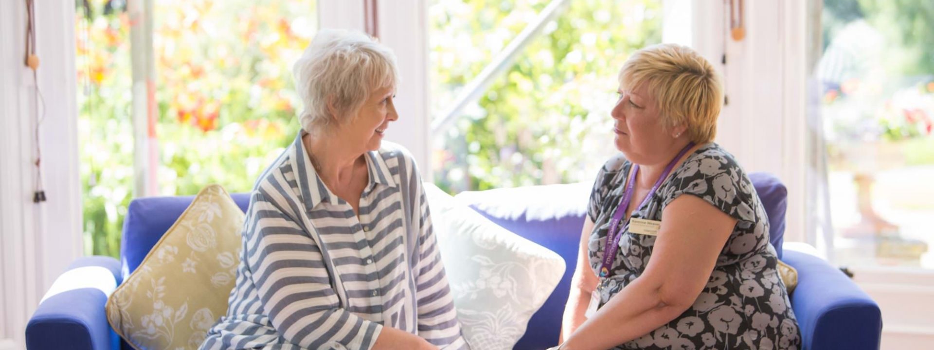 Family moment at Rowcroft hospice
