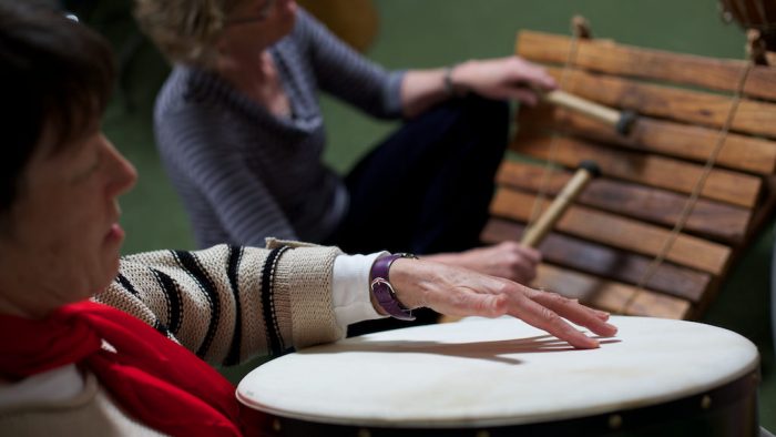 Rowcroft Hospice - Music Therapy - Drum Close Up