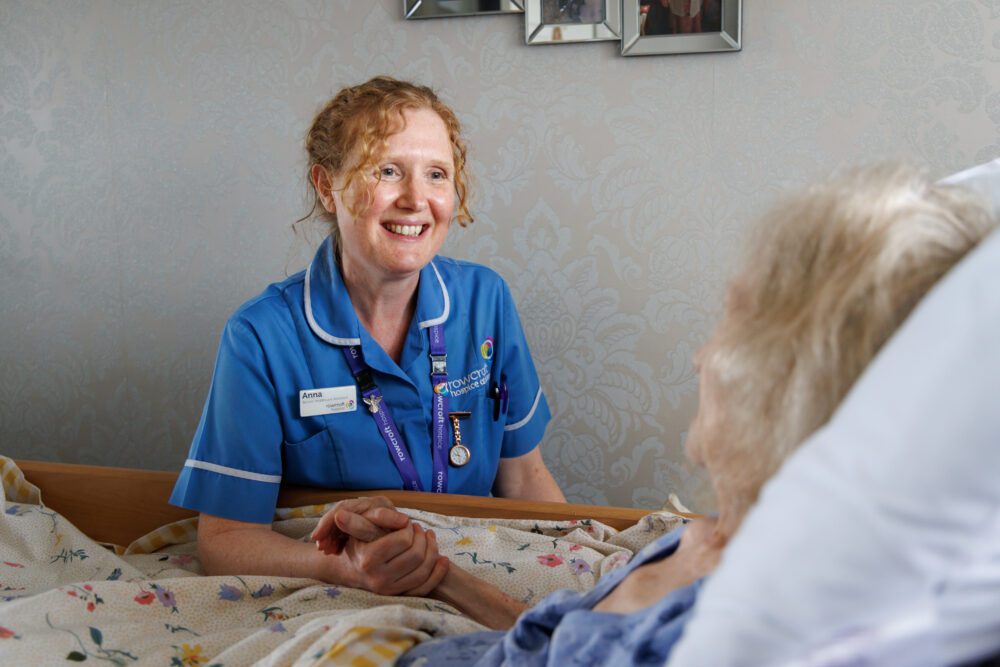 Hospice at Home nurse with patient