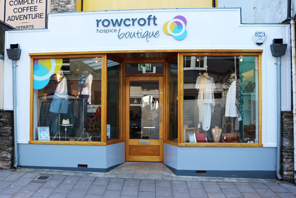 A phot of the front of one of Rowcroft boutique shops.