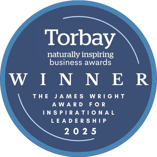 Torbay Business Awards 2025 - Inspirational Leader Winner Logo