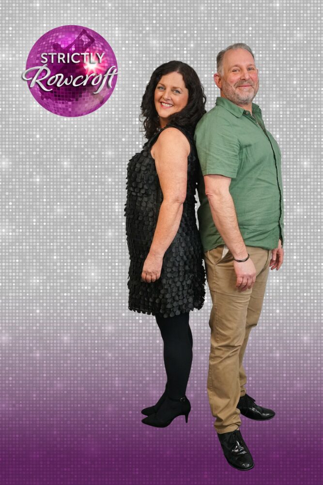 Strictly Rowcroft participant, Tracey Kennedy and her dance partner, Simon Gilboy.